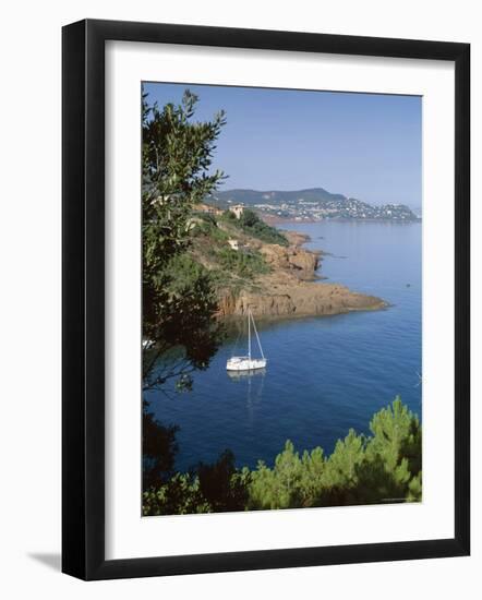 Coastline, Esterel, Cote d'Azur, Provence, Mediterranean, France-John Miller-Framed Photographic Print