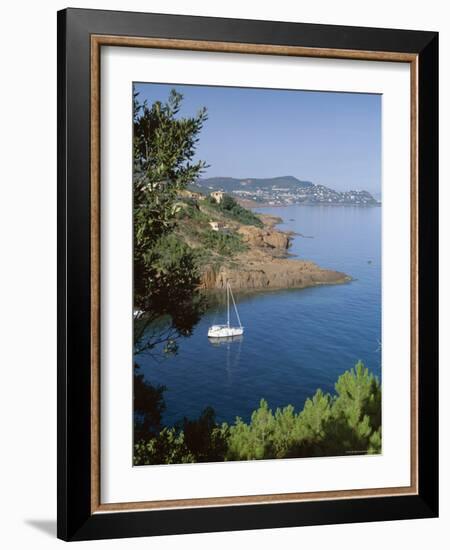 Coastline, Esterel, Cote d'Azur, Provence, Mediterranean, France-John Miller-Framed Photographic Print