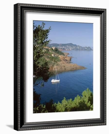 Coastline, Esterel, Cote d'Azur, Provence, Mediterranean, France-John Miller-Framed Photographic Print