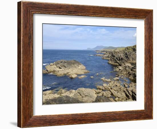 Coastline from the Atlantic Drive, Achill Island, County Mayo, Connacht, Republic of Ireland-Gary Cook-Framed Photographic Print