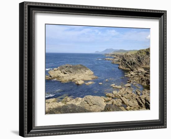 Coastline from the Atlantic Drive, Achill Island, County Mayo, Connacht, Republic of Ireland-Gary Cook-Framed Photographic Print