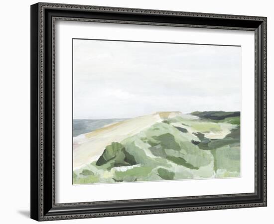 Coastline Greenery II-Annie Warren-Framed Art Print