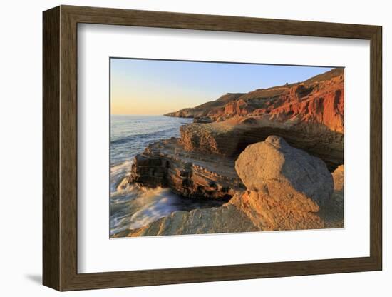 Coastline in Cabrillo National Monument-Richard Cummins-Framed Photographic Print