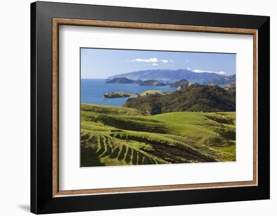 Coastline Looking North Towards Coromandel and Hauraki Gulf-Stuart-Framed Photographic Print