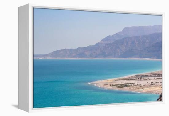 Coastline near Hasik, Dhofar Governorate, Oman-Jan Miracky-Framed Premier Image Canvas