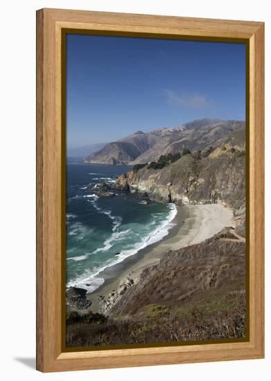 Coastline Near Lucia, Big Sur, Monterey County, California, United States of America, North America-Stuart Black-Framed Premier Image Canvas