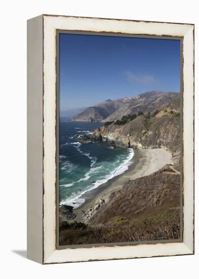 Coastline Near Lucia, Big Sur, Monterey County, California, United States of America, North America-Stuart Black-Framed Premier Image Canvas