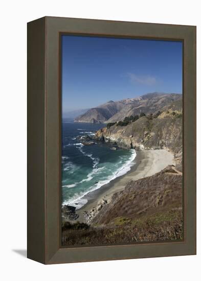 Coastline Near Lucia, Big Sur, Monterey County, California, United States of America, North America-Stuart Black-Framed Premier Image Canvas