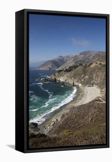 Coastline Near Lucia, Big Sur, Monterey County, California, United States of America, North America-Stuart Black-Framed Premier Image Canvas