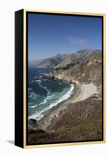 Coastline Near Lucia, Big Sur, Monterey County, California, United States of America, North America-Stuart Black-Framed Premier Image Canvas