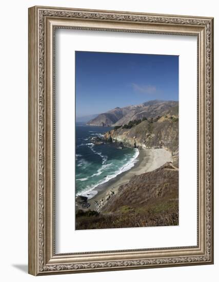 Coastline Near Lucia, Big Sur, Monterey County, California, United States of America, North America-Stuart Black-Framed Photographic Print