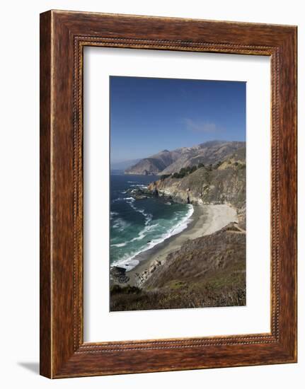 Coastline Near Lucia, Big Sur, Monterey County, California, United States of America, North America-Stuart Black-Framed Photographic Print