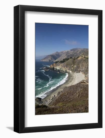 Coastline Near Lucia, Big Sur, Monterey County, California, United States of America, North America-Stuart Black-Framed Photographic Print