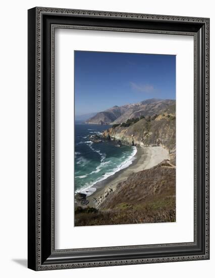 Coastline Near Lucia, Big Sur, Monterey County, California, United States of America, North America-Stuart Black-Framed Photographic Print