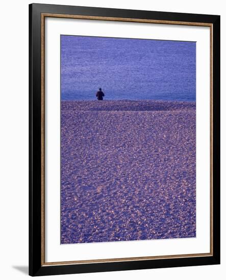 Coastline near Old Town Nice, France-Connie Ricca-Framed Photographic Print