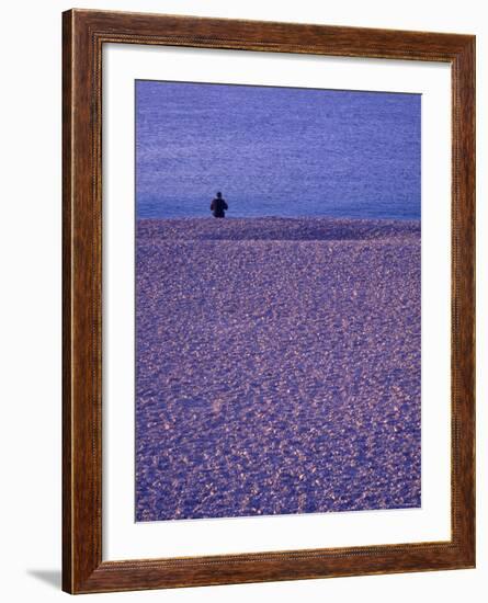 Coastline near Old Town Nice, France-Connie Ricca-Framed Photographic Print