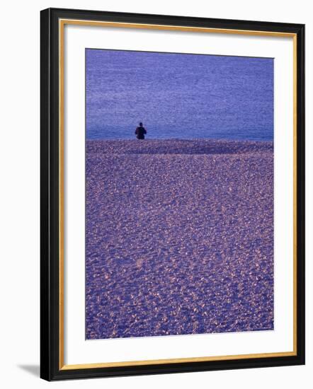 Coastline near Old Town Nice, France-Connie Ricca-Framed Photographic Print