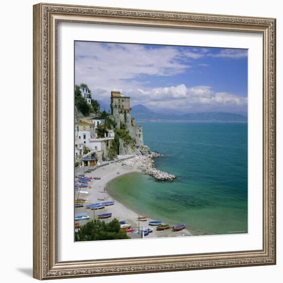 Coastline Near Santa Margherita, Amalfi, Campania, Italy, Europe-Tony Gervis-Framed Photographic Print