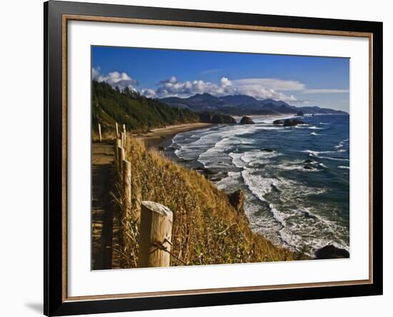 Coastline North of Cannon Beach, Ecola State Park, Oregon, USA-Joe Restuccia III-Framed Photographic Print