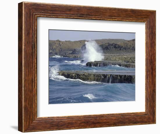 Coastline of Aruba, Caribbean-Robin Hill-Framed Photographic Print