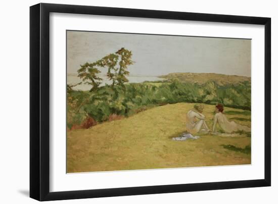 Coastline (Oil on Canvas)-Ker Xavier Roussel-Framed Giclee Print