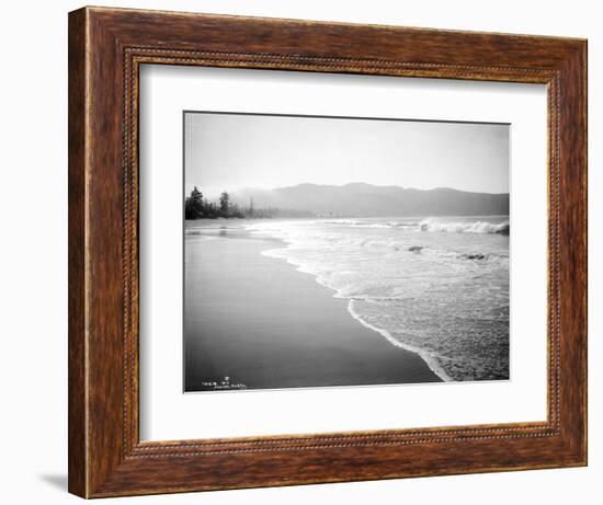 Coastline Scene, Washington, Circa 1910-Asahel Curtis-Framed Giclee Print