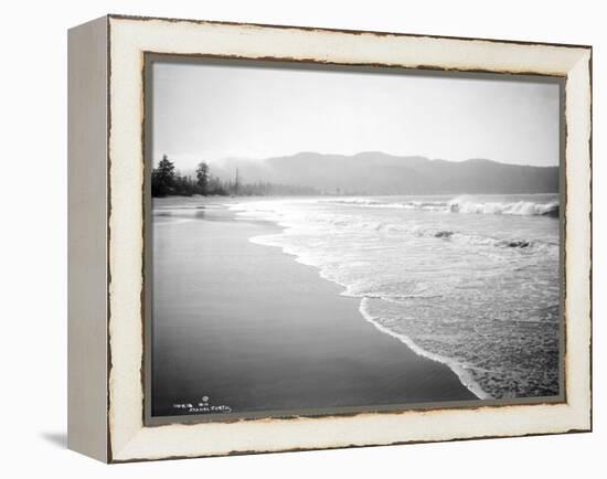 Coastline Scene, Washington, Circa 1910-Asahel Curtis-Framed Premier Image Canvas