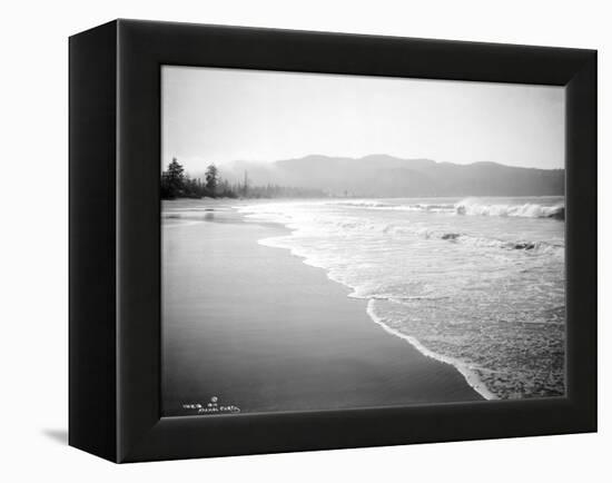 Coastline Scene, Washington, Circa 1910-Asahel Curtis-Framed Premier Image Canvas