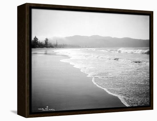 Coastline Scene, Washington, Circa 1910-Asahel Curtis-Framed Premier Image Canvas