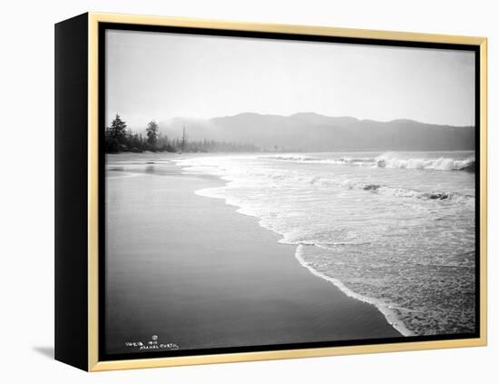 Coastline Scene, Washington, Circa 1910-Asahel Curtis-Framed Premier Image Canvas