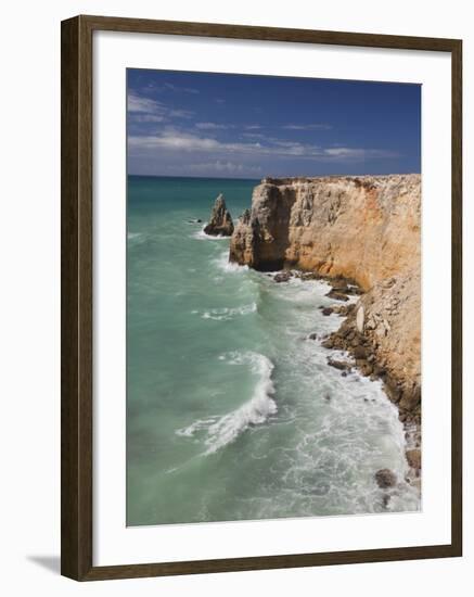 Coastline Seascape, Cabo Rojo, Puerto Rico-Walter Bibikow-Framed Photographic Print