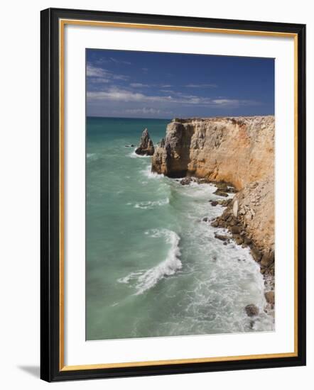 Coastline Seascape, Cabo Rojo, Puerto Rico-Walter Bibikow-Framed Photographic Print