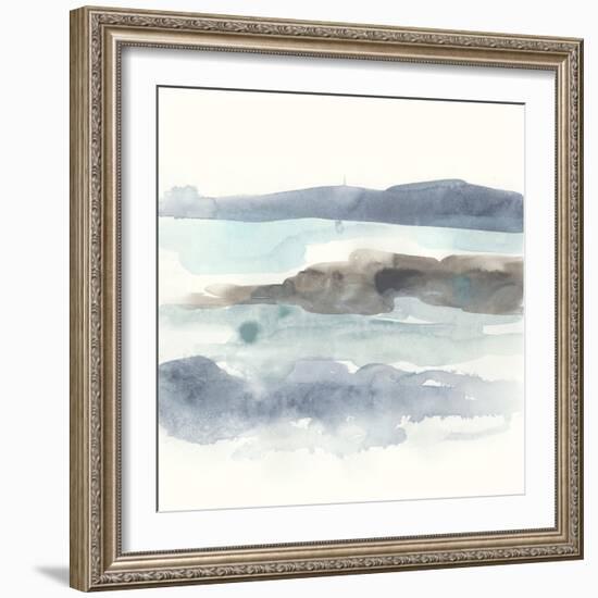 Coastline Sketch II-June Vess-Framed Art Print