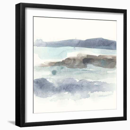 Coastline Sketch II-June Vess-Framed Art Print