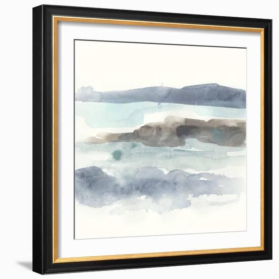 Coastline Sketch II-June Vess-Framed Art Print