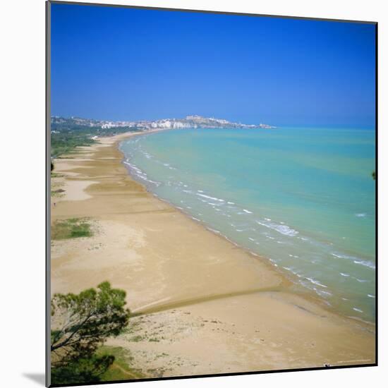 Coastline Towards Vieste, Puglia, Italy-Tony Gervis-Mounted Photographic Print