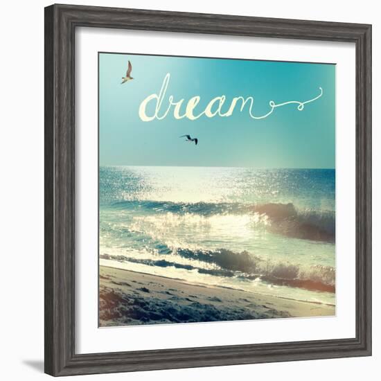 Coastline Waves-Sue Schlabach-Framed Premium Giclee Print