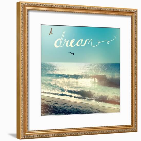 Coastline Waves-Sue Schlabach-Framed Premium Giclee Print