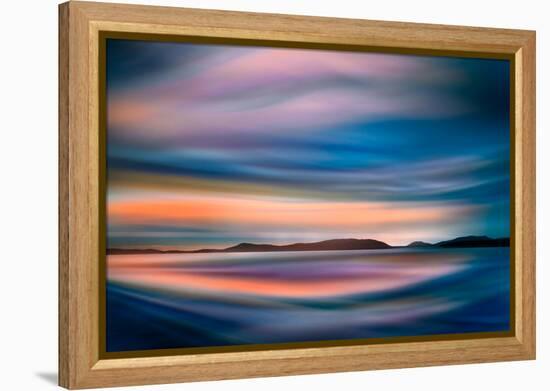 Coastlines (In Blue)-Ursula Abresch-Framed Premier Image Canvas