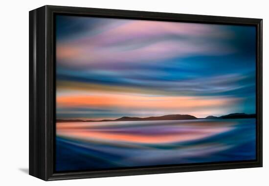 Coastlines (In Blue)-Ursula Abresch-Framed Premier Image Canvas