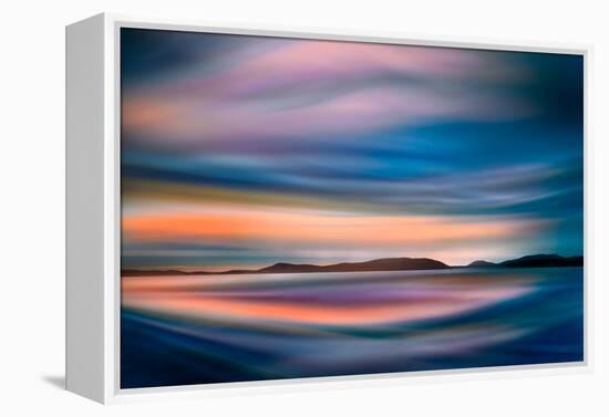 Coastlines (In Blue)-Ursula Abresch-Framed Premier Image Canvas