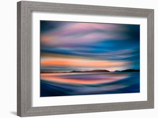 Coastlines (In Blue)-Ursula Abresch-Framed Photographic Print