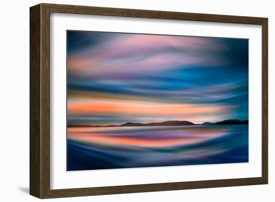 Coastlines (In Blue)-Ursula Abresch-Framed Photographic Print