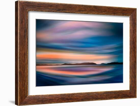 Coastlines (In Blue)-Ursula Abresch-Framed Photographic Print