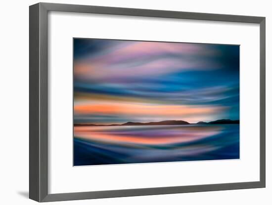 Coastlines (In Blue)-Ursula Abresch-Framed Photographic Print