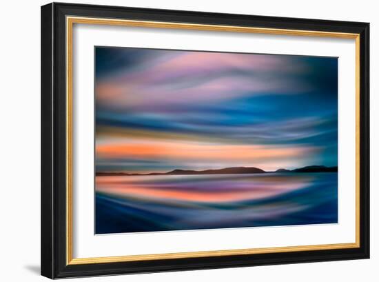 Coastlines (In Blue)-Ursula Abresch-Framed Photographic Print