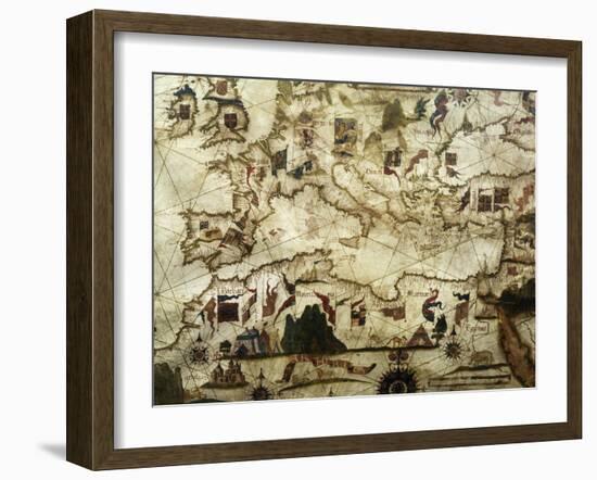 Coasts of Europe and North Africa-Diego Homen-Framed Giclee Print