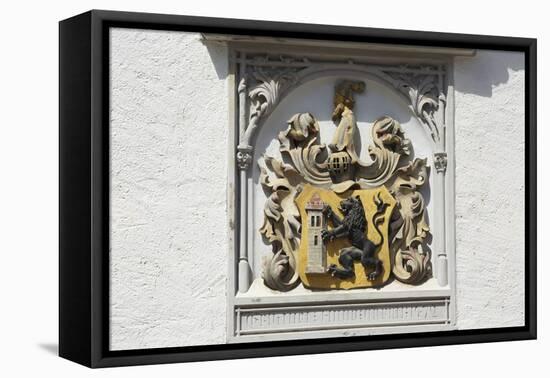 Coat of Arms at the City Hall in Mei§en-Uwe Steffens-Framed Premier Image Canvas