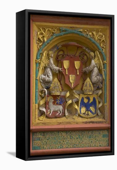 Coat of Arms at the Domherrenhof in Mei§en-Uwe Steffens-Framed Premier Image Canvas