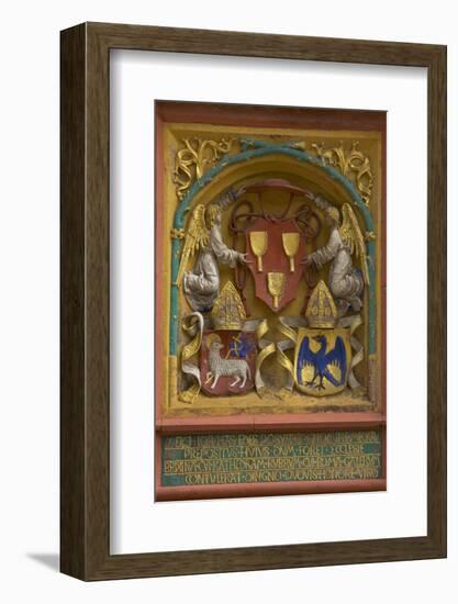 Coat of Arms at the Domherrenhof in Mei§en-Uwe Steffens-Framed Photographic Print